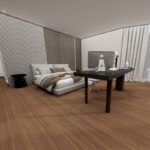 Ecological composite flooring 12MM, wear-resistant and waterproof, suitable for home/commercial projects, BS015