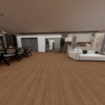 Ecological composite flooring 12MM, wear-resistant and waterproof, suitable for home/commercial projects, BS015