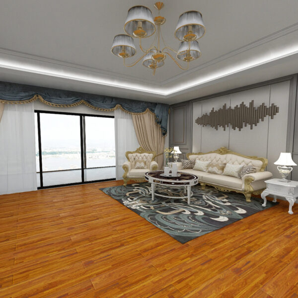 15mm wear-resistant and waterproof wooden floor specifically designed for underfloor heating, suitable for interior decoration and engineering decoration, OSB207